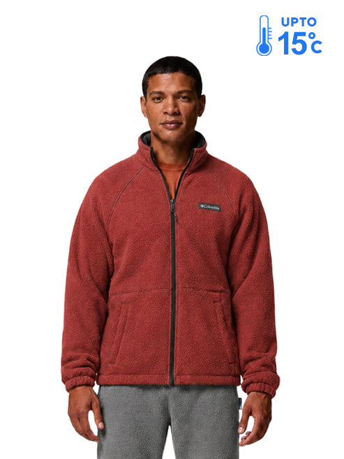 Columbia Men Red MTR Timber Crest Fleece Jacket