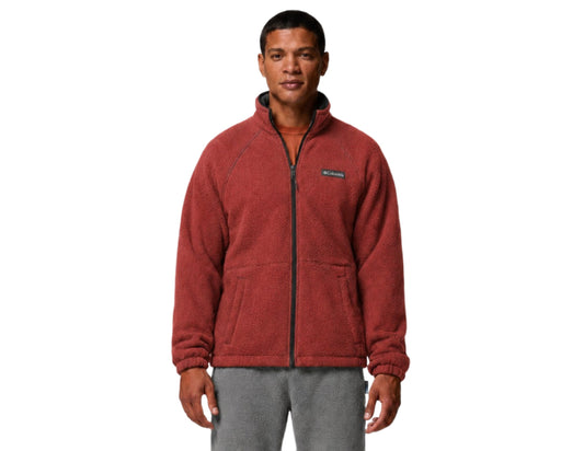 men red mtr timber crest fleece jacket