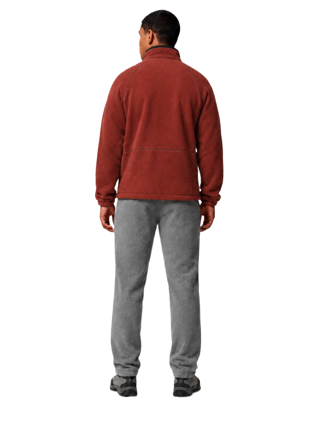 men red mtr timber crest fleece jacket