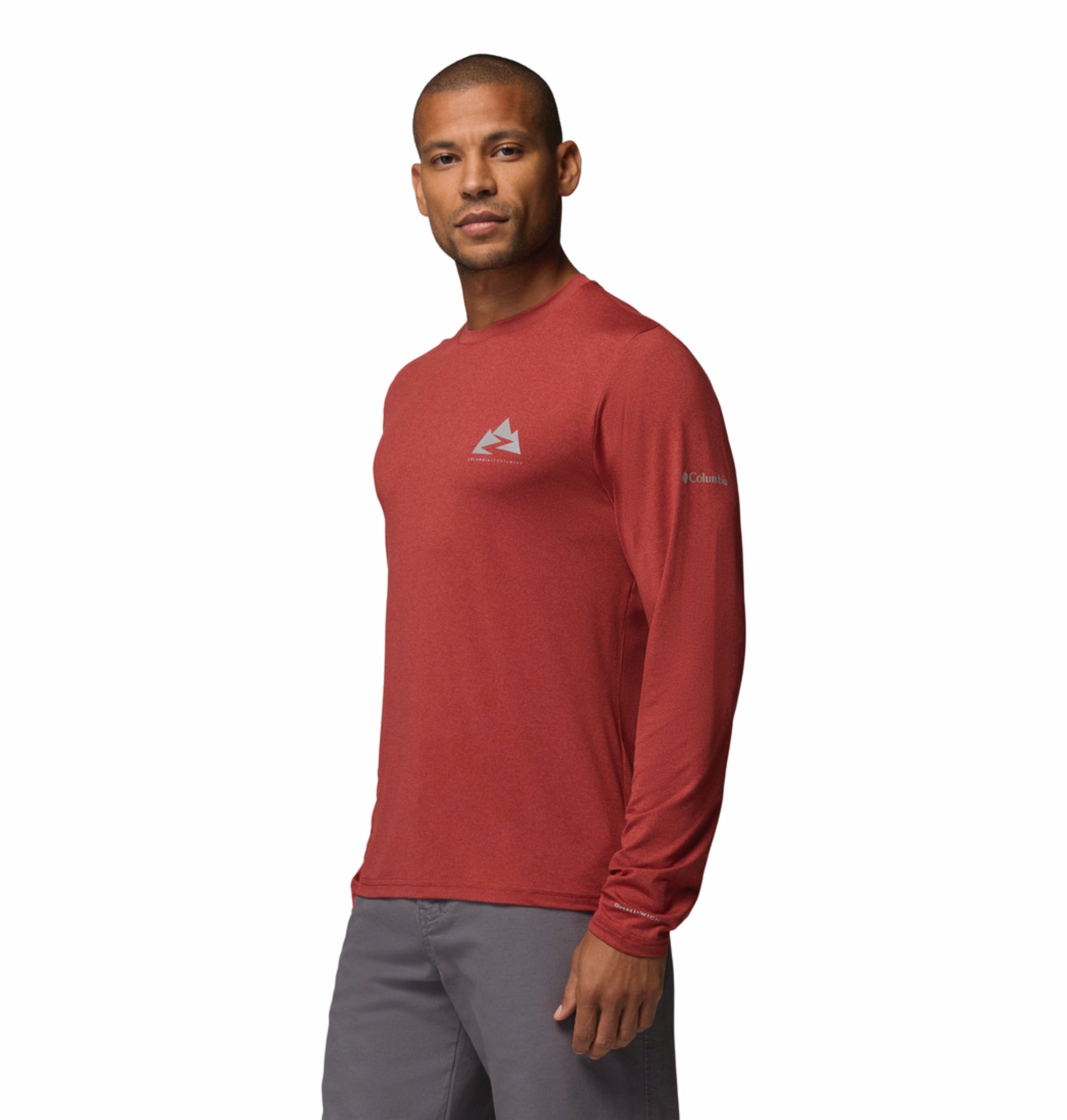 men red omni shade parsons point tshirt