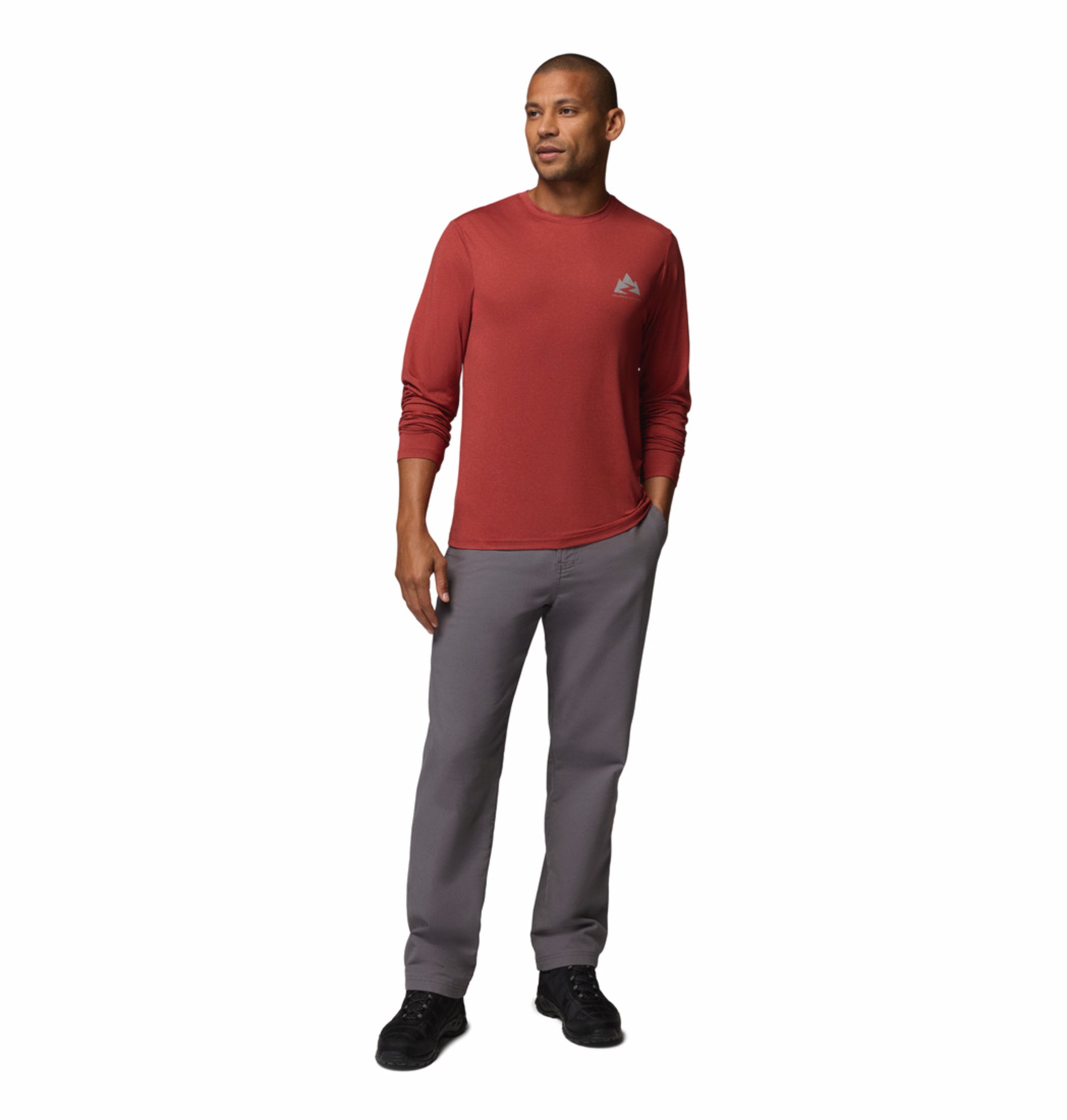 men red omni shade parsons point tshirt