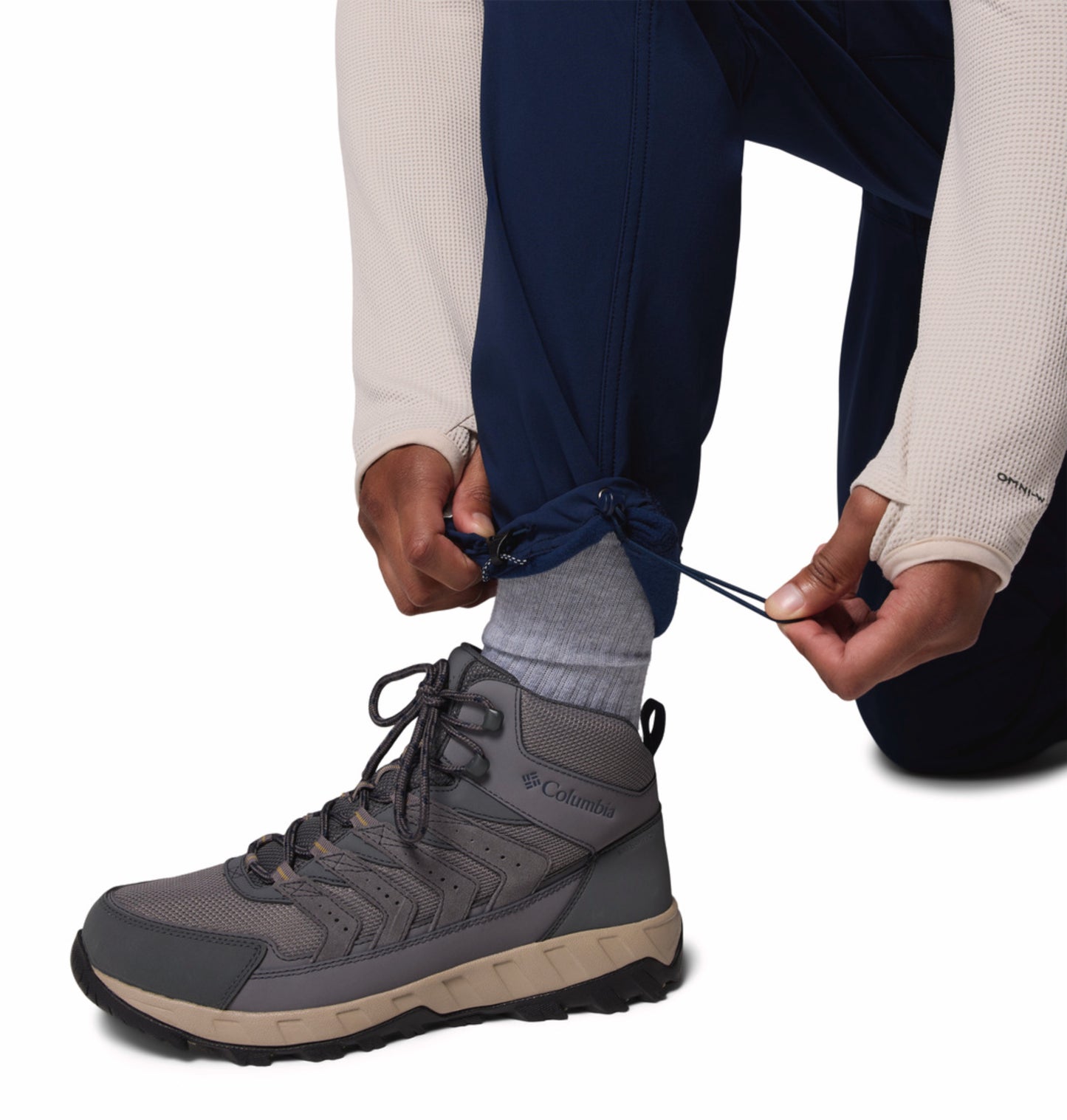 Columbia Men Navy Blue Omni-Shield Tech Trail Utility Pant