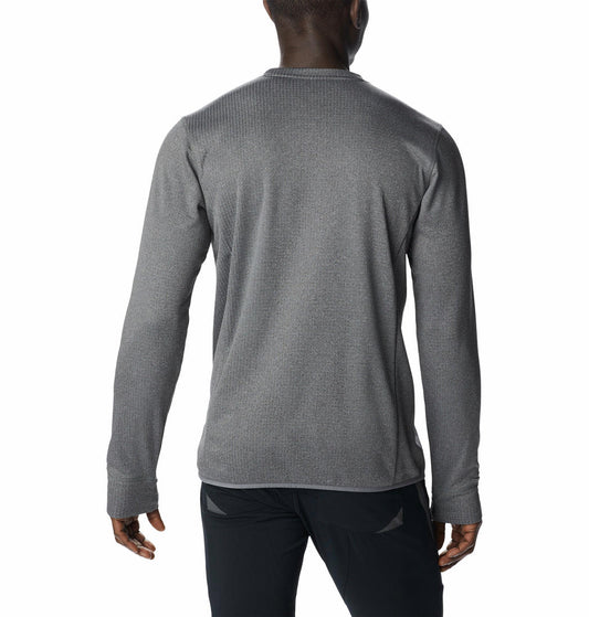 Columbia Men Grey Park View Crew Fleece Jacket