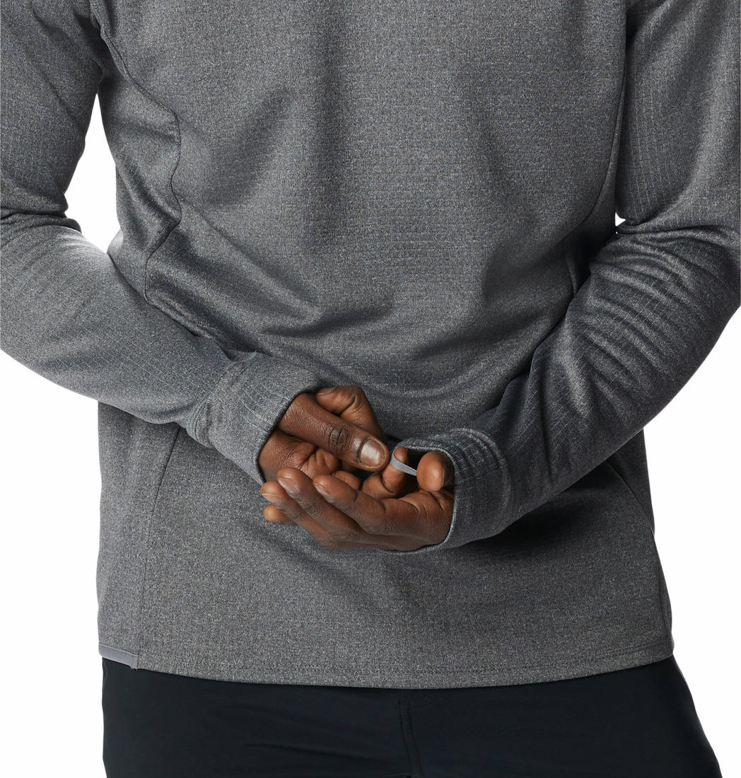 Columbia Men Grey Park View Crew Fleece Jacket