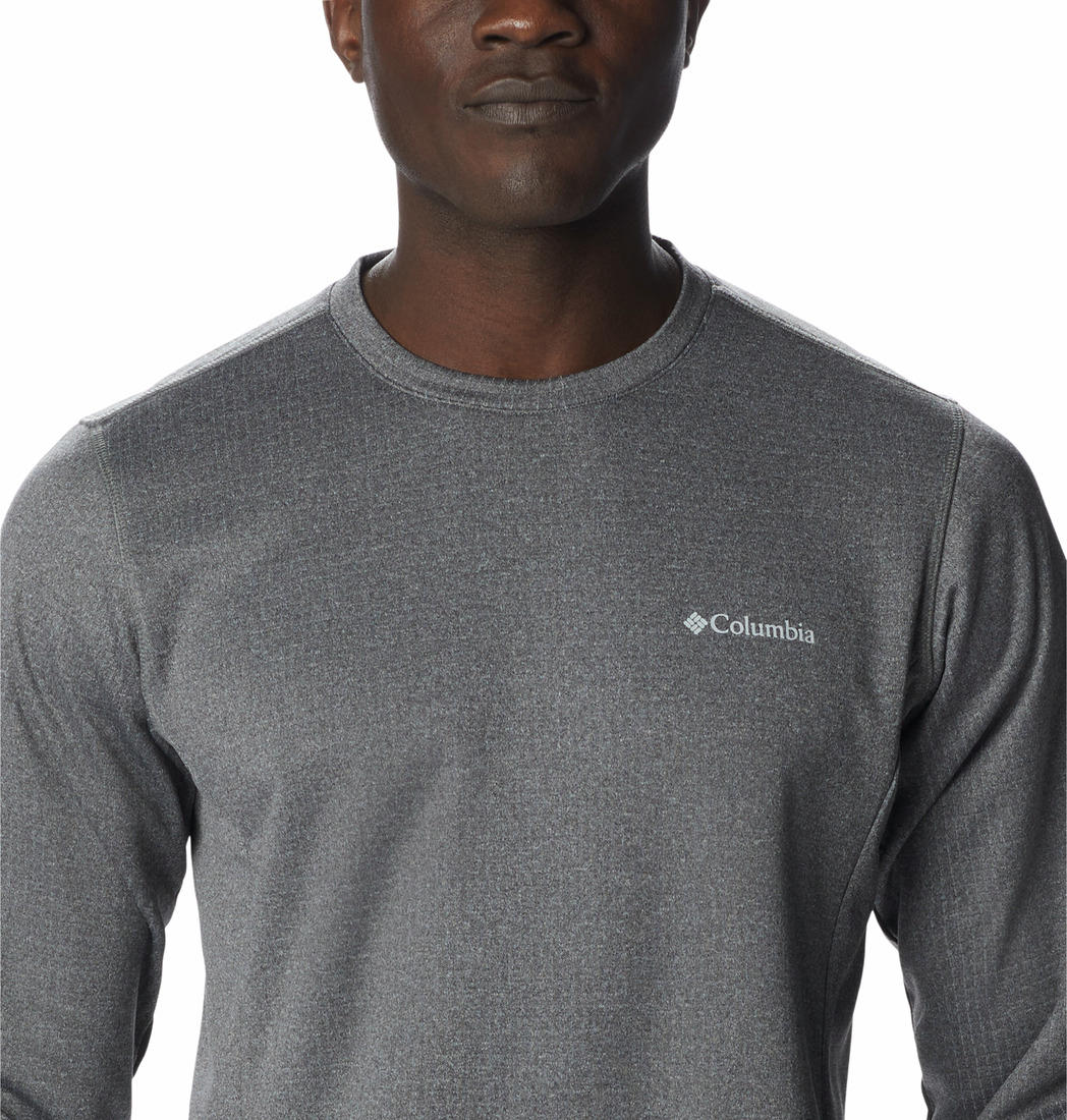 Columbia Men Grey Park View Crew Fleece Jacket