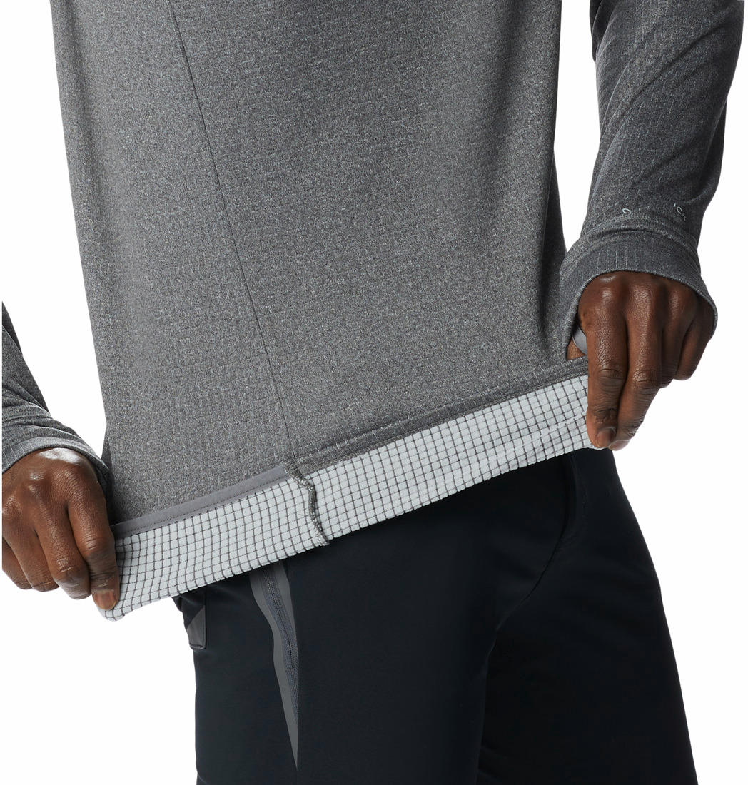 Columbia Men Grey Park View Crew Fleece Jacket