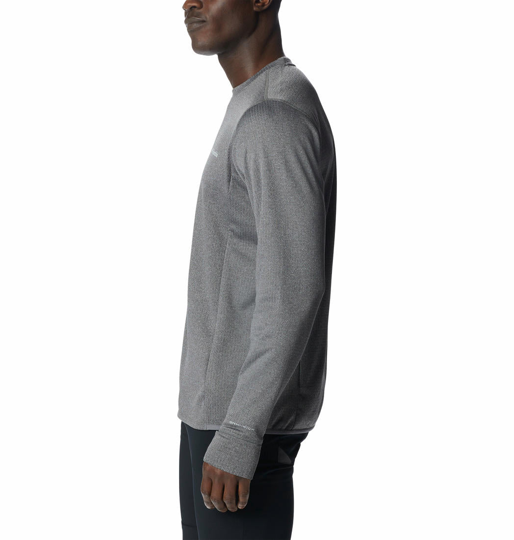 Columbia Men Grey Park View Crew Fleece Jacket