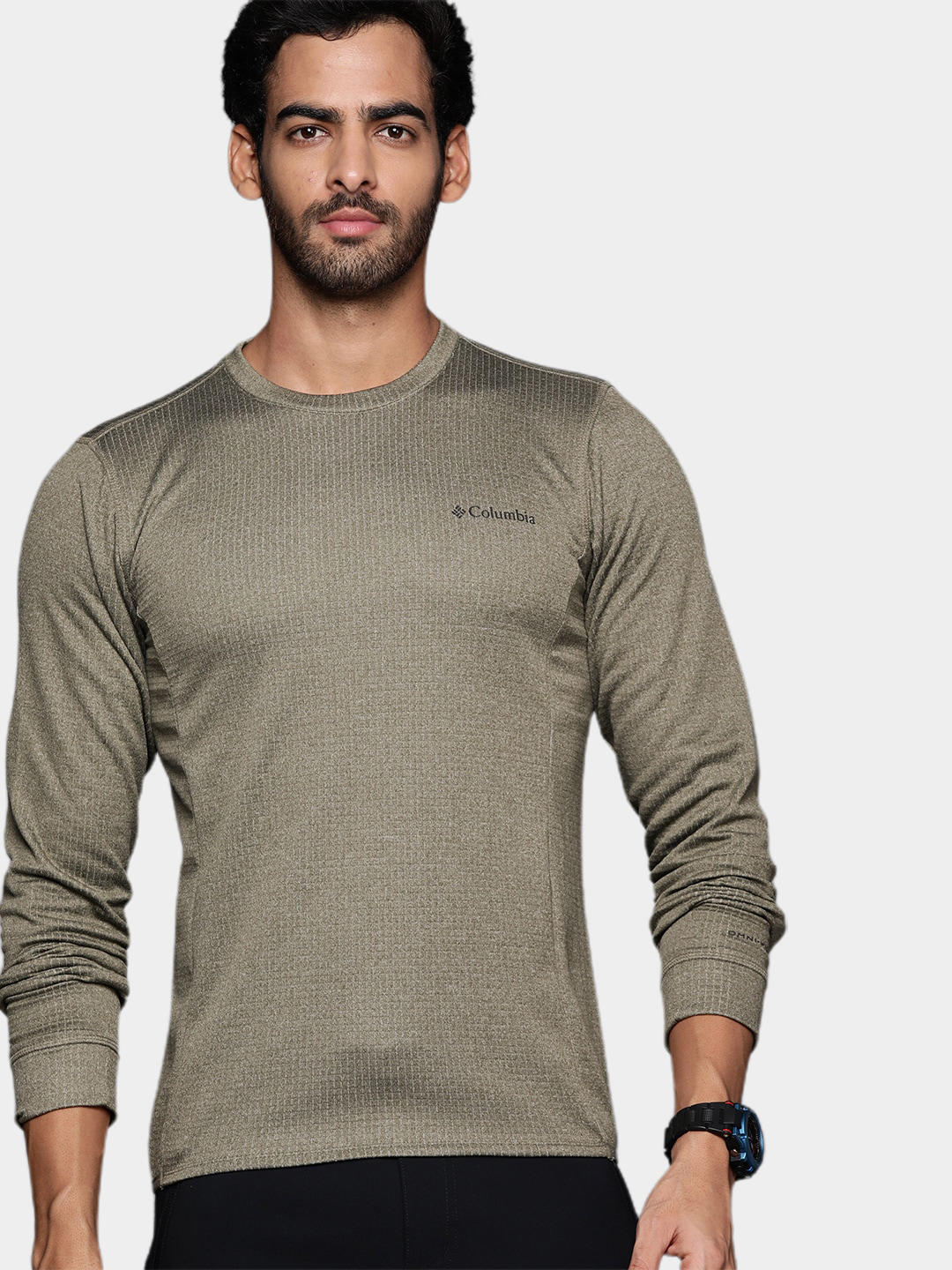 Columbia Men Olive Park View Crew Fleece Jacket