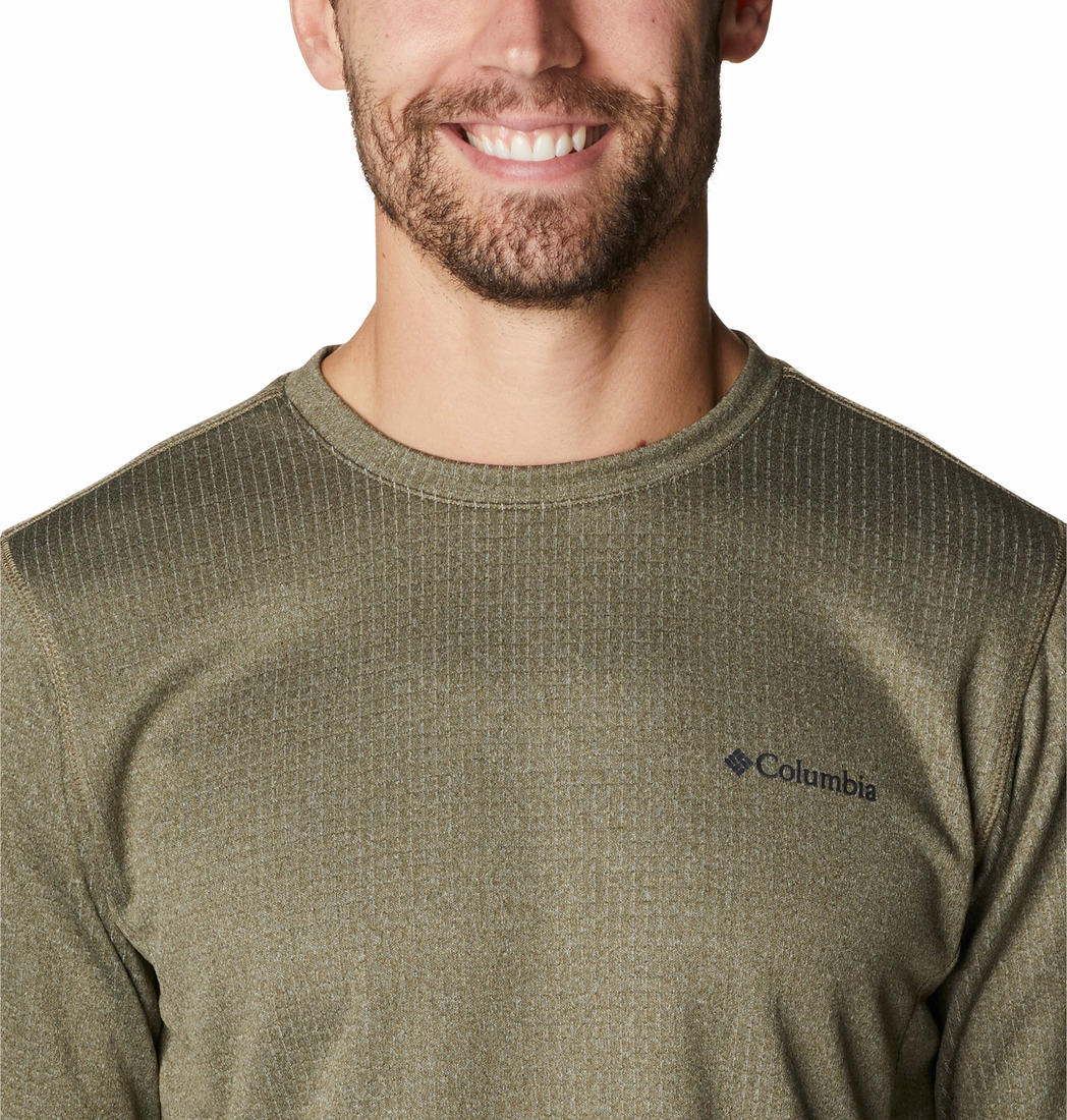 Columbia Men Olive Park View Crew Fleece Jacket