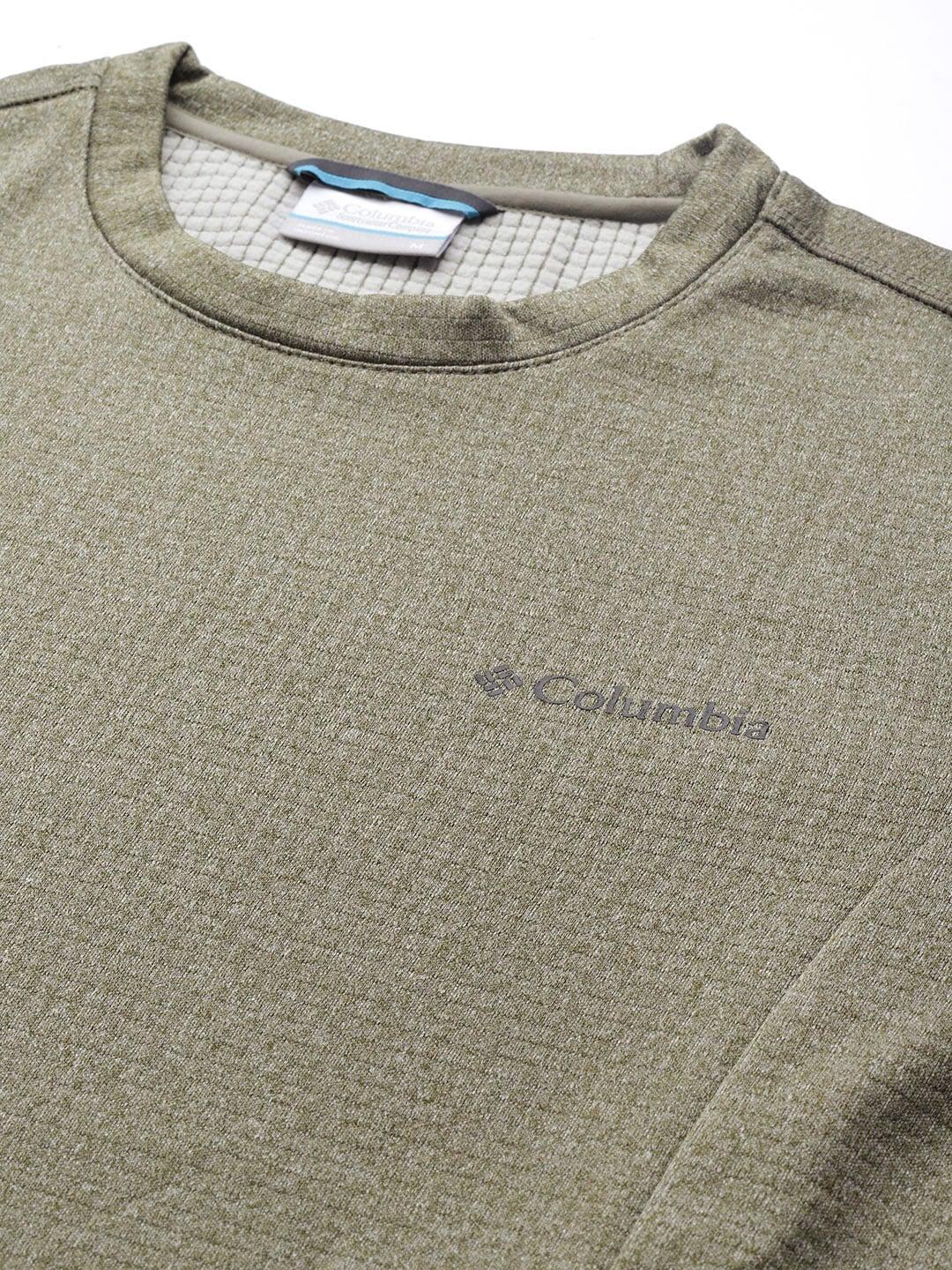 Columbia Men Olive Park View Crew Fleece Jacket