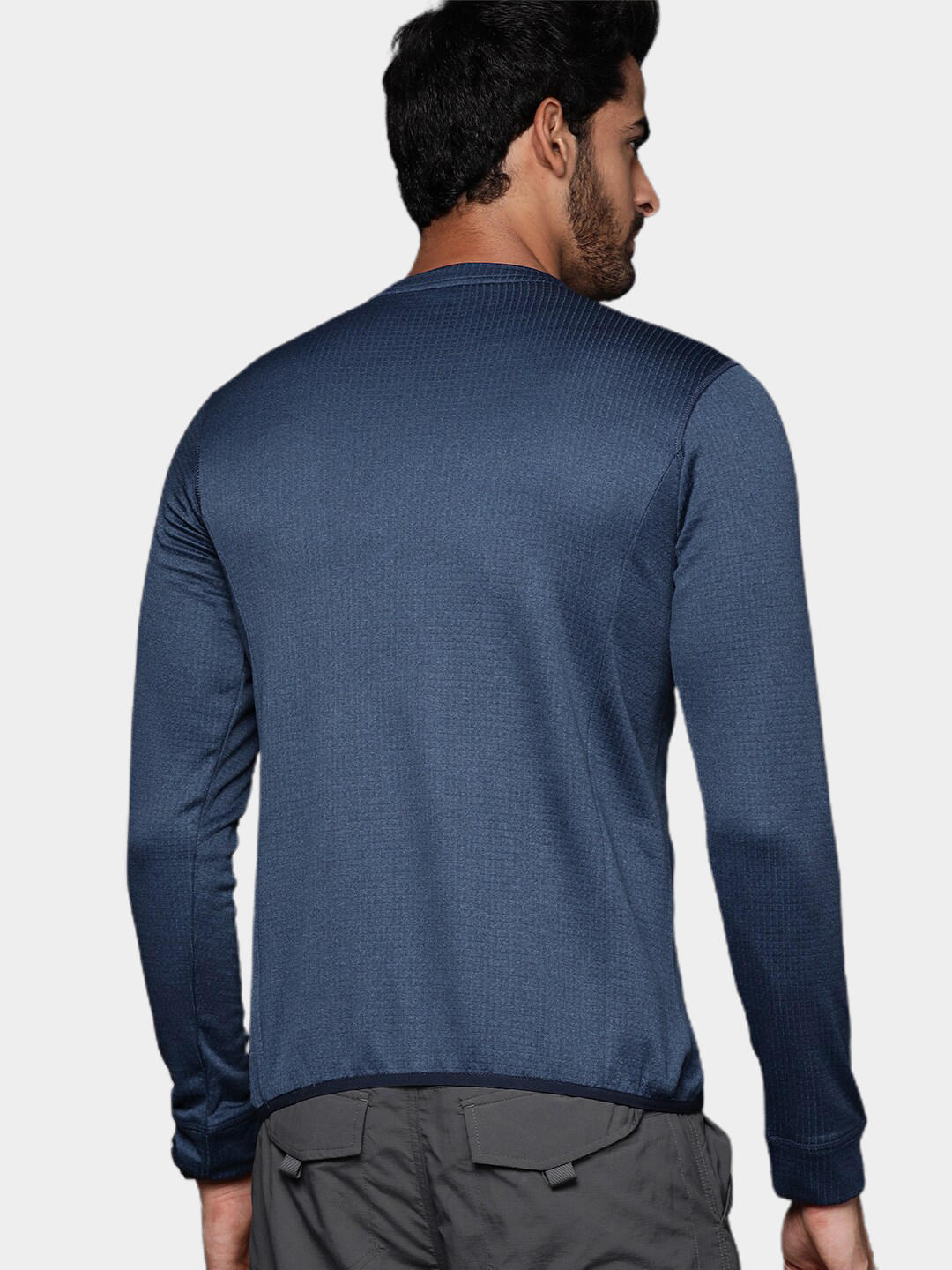 Columbia Men Blue Park View Crew Fleece Jacket