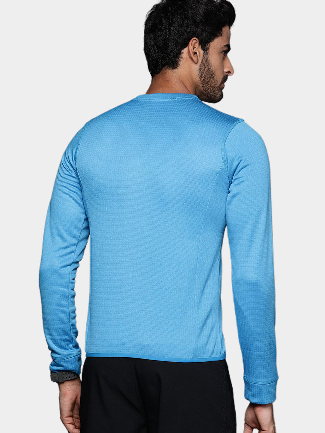 Columbia Men Blue Park View Crew Fleece Jacket