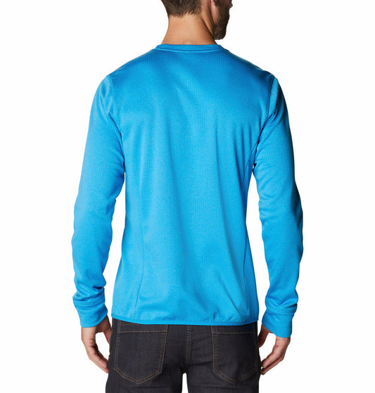 Columbia Men Blue Park View Crew Fleece Jacket