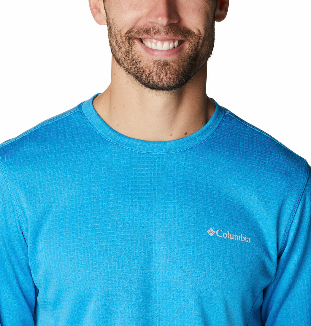 Columbia Men Blue Park View Crew Fleece Jacket