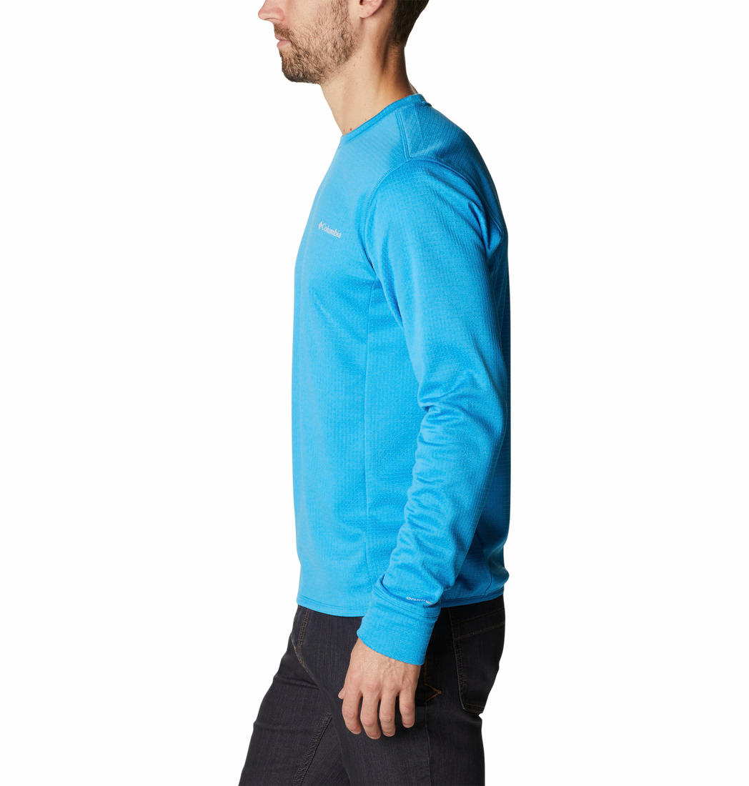 Columbia Men Blue Park View Crew Fleece Jacket