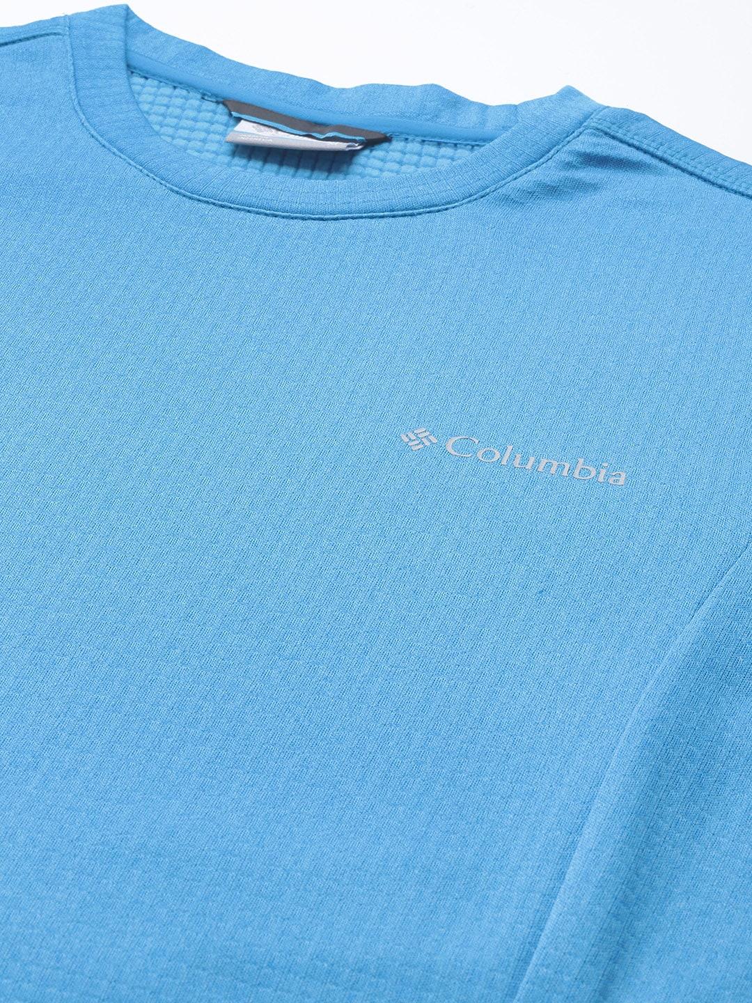 Columbia Men Blue Park View Crew Fleece Jacket