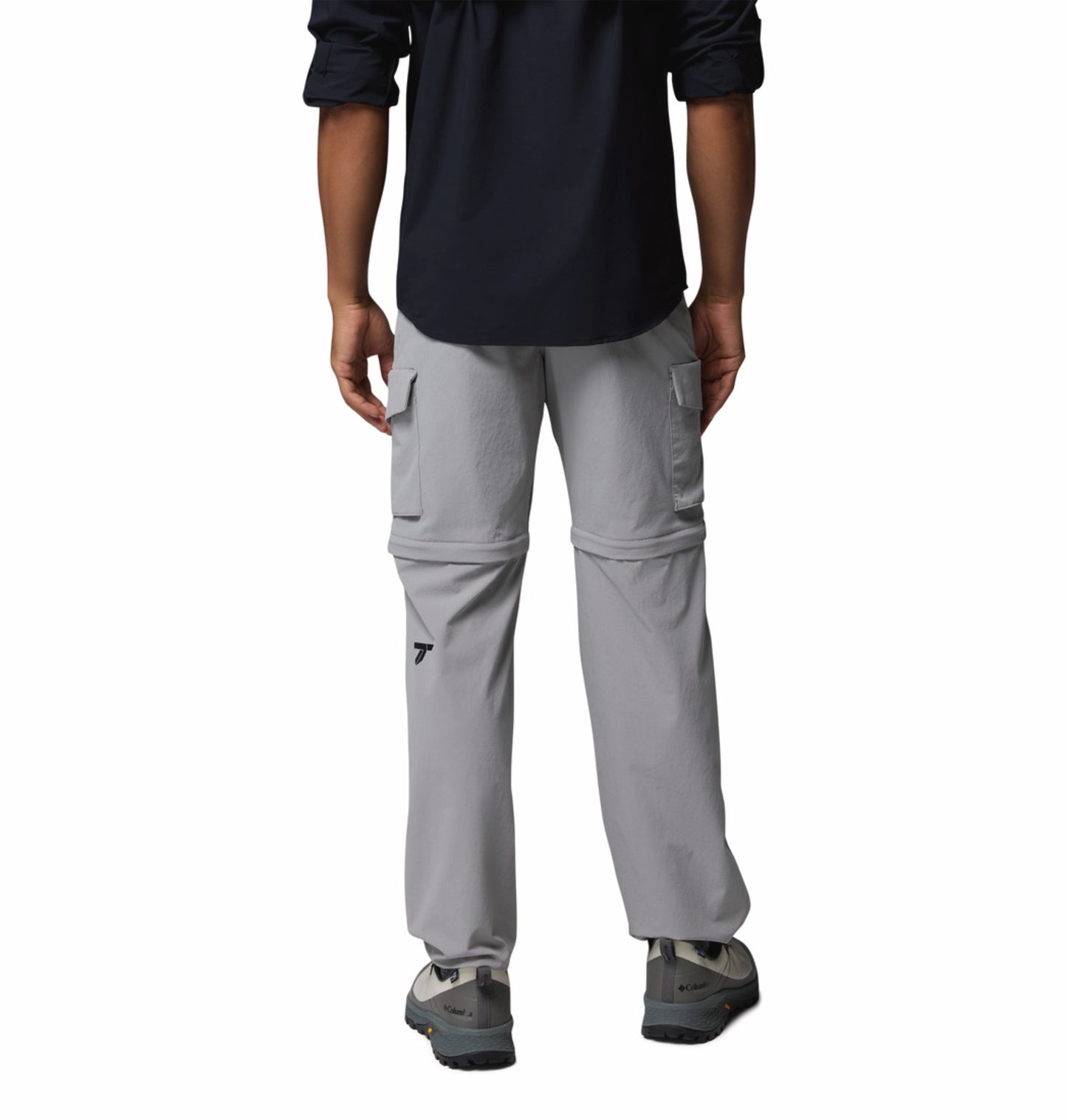Columbia Men Grey Omni-Shade Silver Ridge Elite Convertible Pant