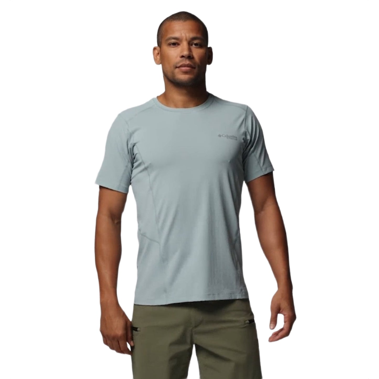 Columbia Men Blue Omni-Freeze Diamond Peak Pro Tshirt
