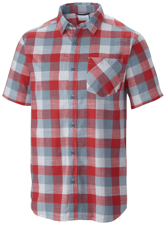 Columbia Men Red Katchor II Short Sleeve Shirt