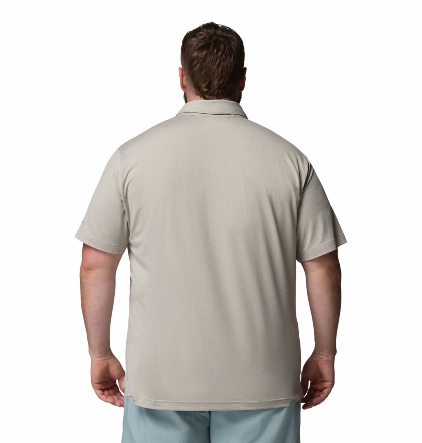 Columbia Men Beige Omni-Shade Parsons Point Polo Tshirt