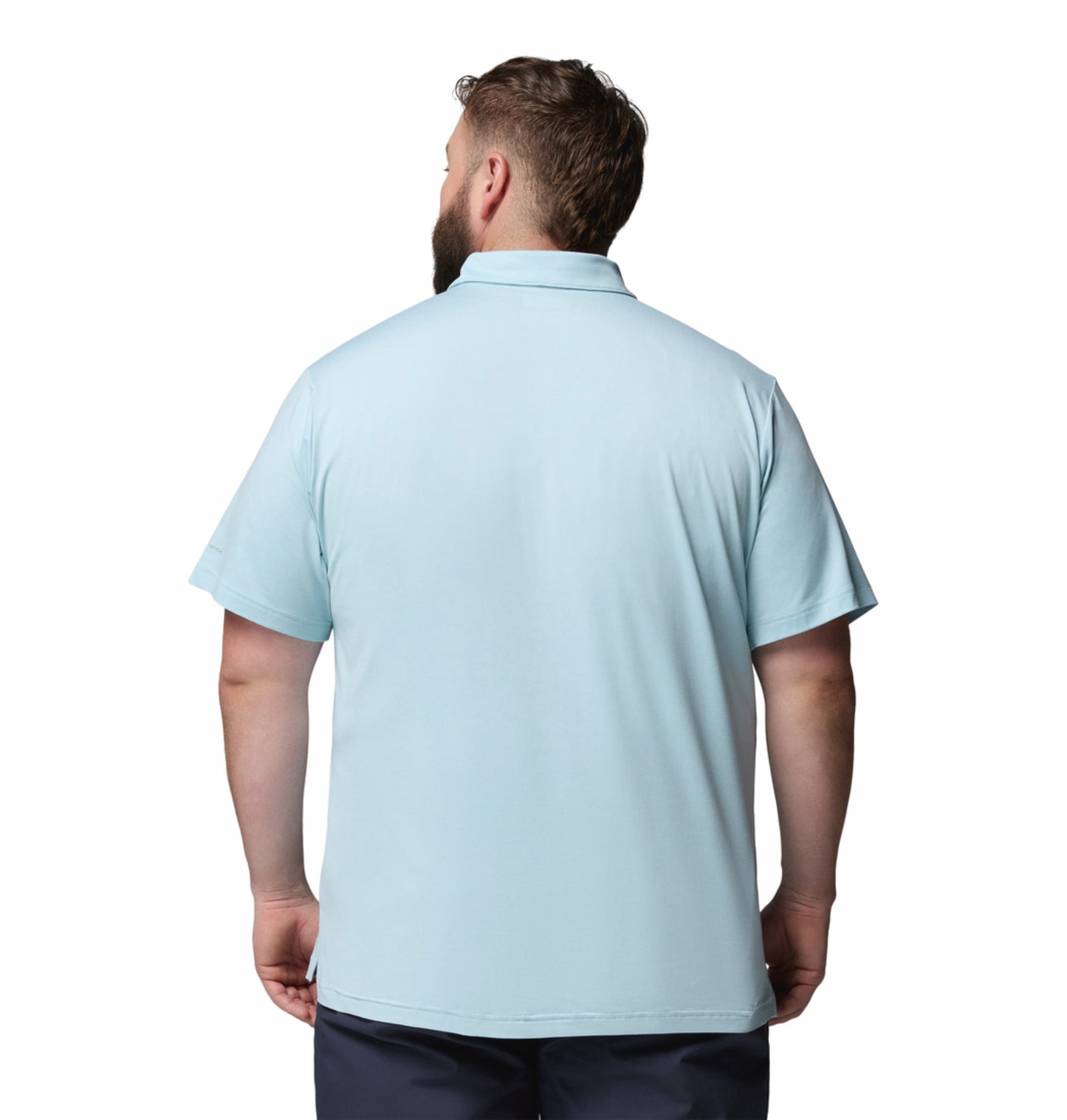 Columbia Men's Blue Omni-Shade Parsons Point Polo Shirt for Sun Protection