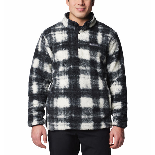 Columbia Mens White Rugged Ridge Half Snap Fleece