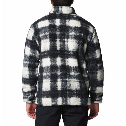 Columbia Mens White Rugged Ridge Half Snap Fleece