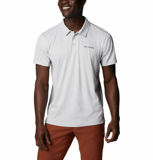 Columbia Men Grey Zero Ice Cirro-Cool Polo (Sun Protection)