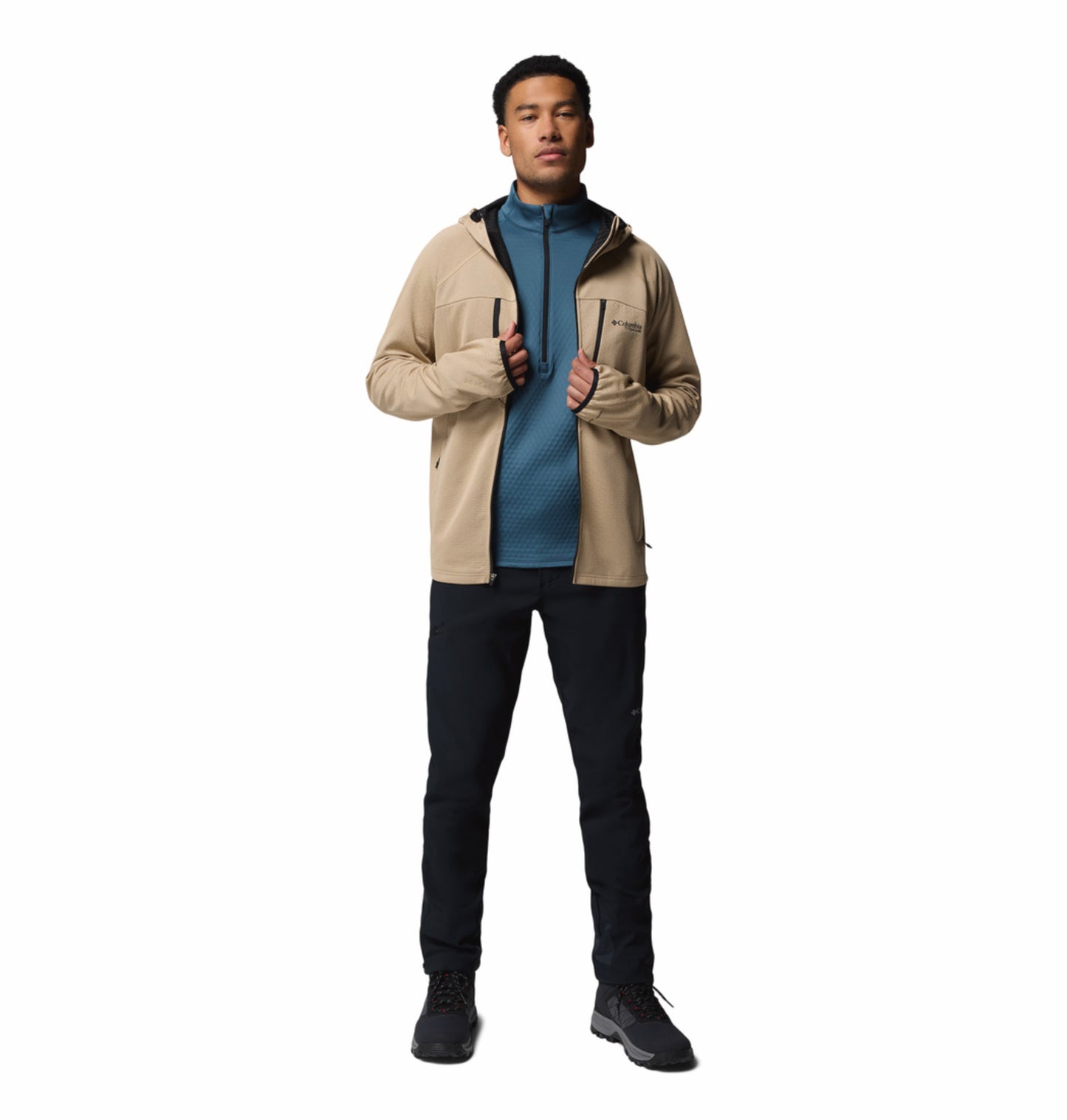 Columbia Men Brown Omni-Heat Arctic Bonded Fleece Jacket