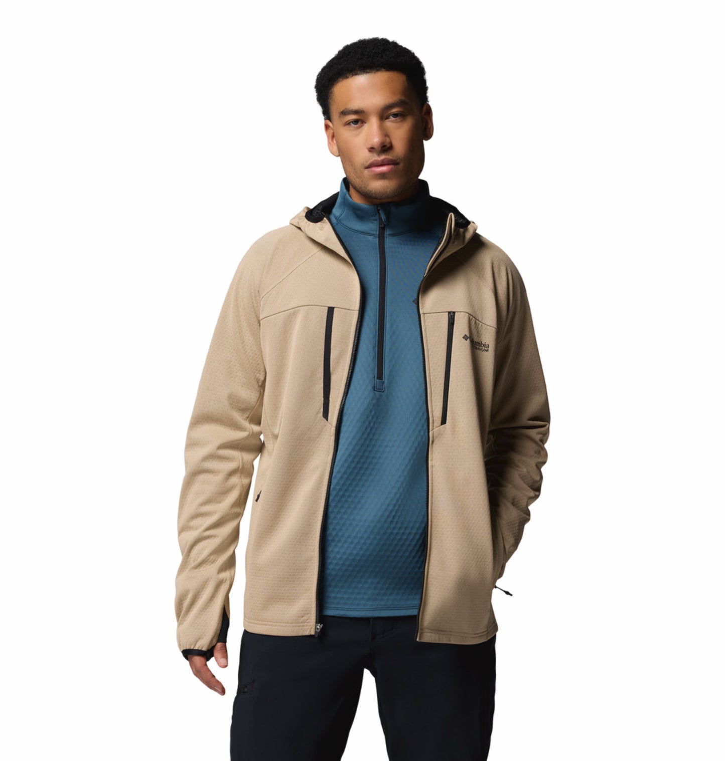 Columbia Men Brown Omni-Heat Arctic Bonded Fleece Jacket