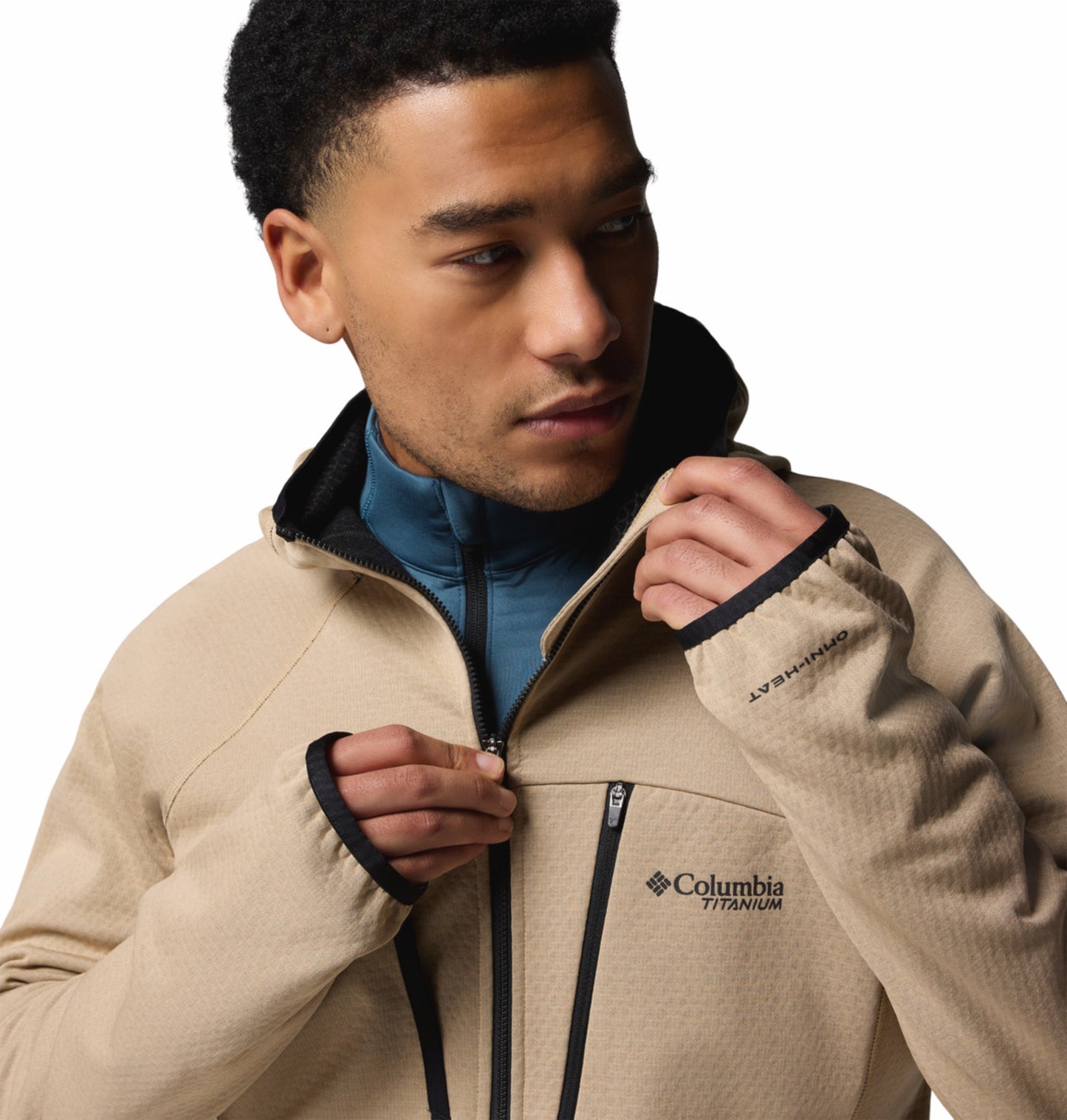 Columbia Men Brown Omni-Heat Arctic Bonded Fleece Jacket