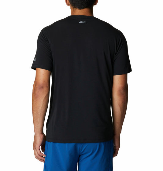 Columbia Mens Black M Endless Trail Running Tech Tshirt