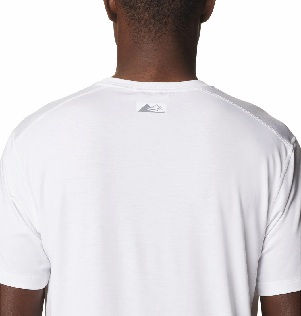 Columbia Men White M Endless Trail Running Tech T-Shirt