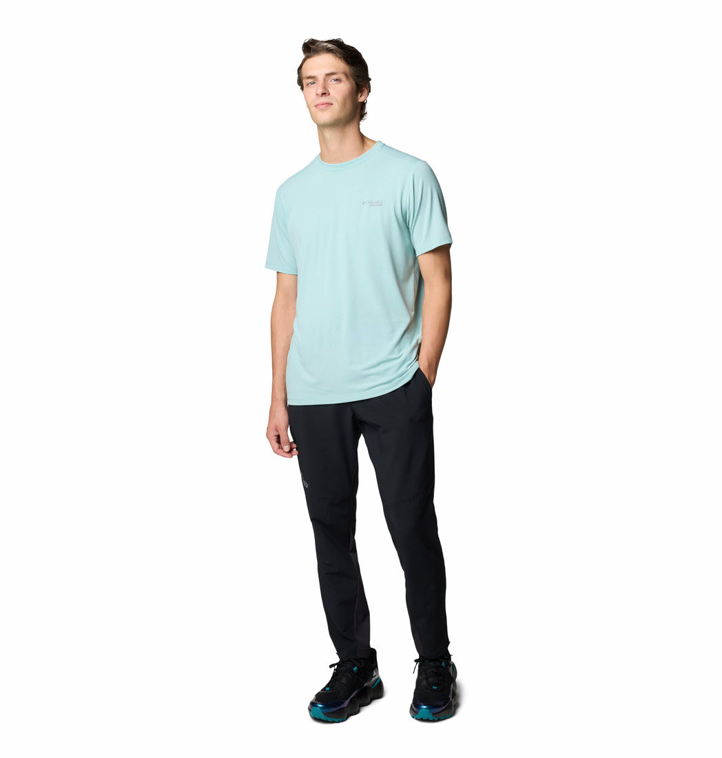 Columbia Men Blue M Endless Trail Running Tech Tee