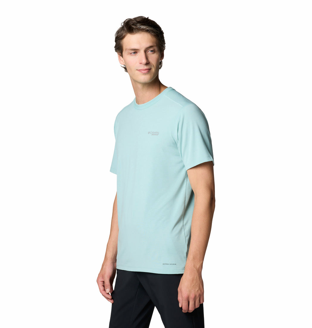 Columbia Men Blue M Endless Trail Running Tech Tee