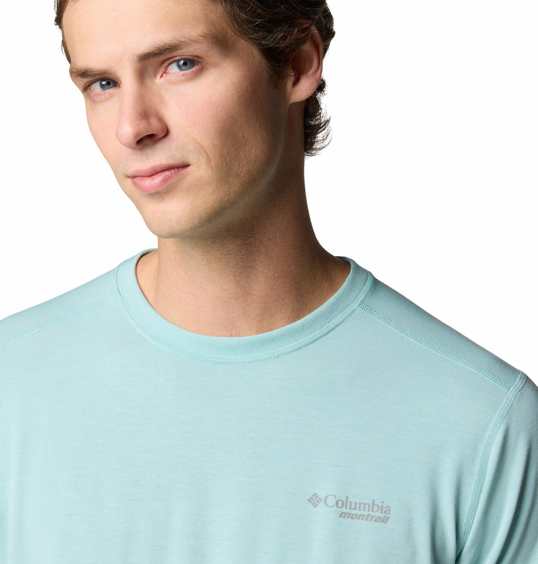 Columbia Men Blue M Endless Trail Running Tech Tee