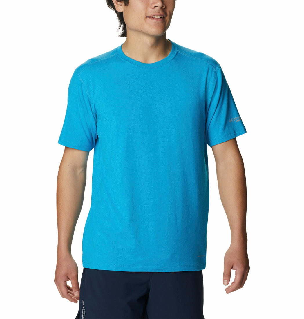 Columbia Men Blue M Endless Trail Running Tech T-Shirt