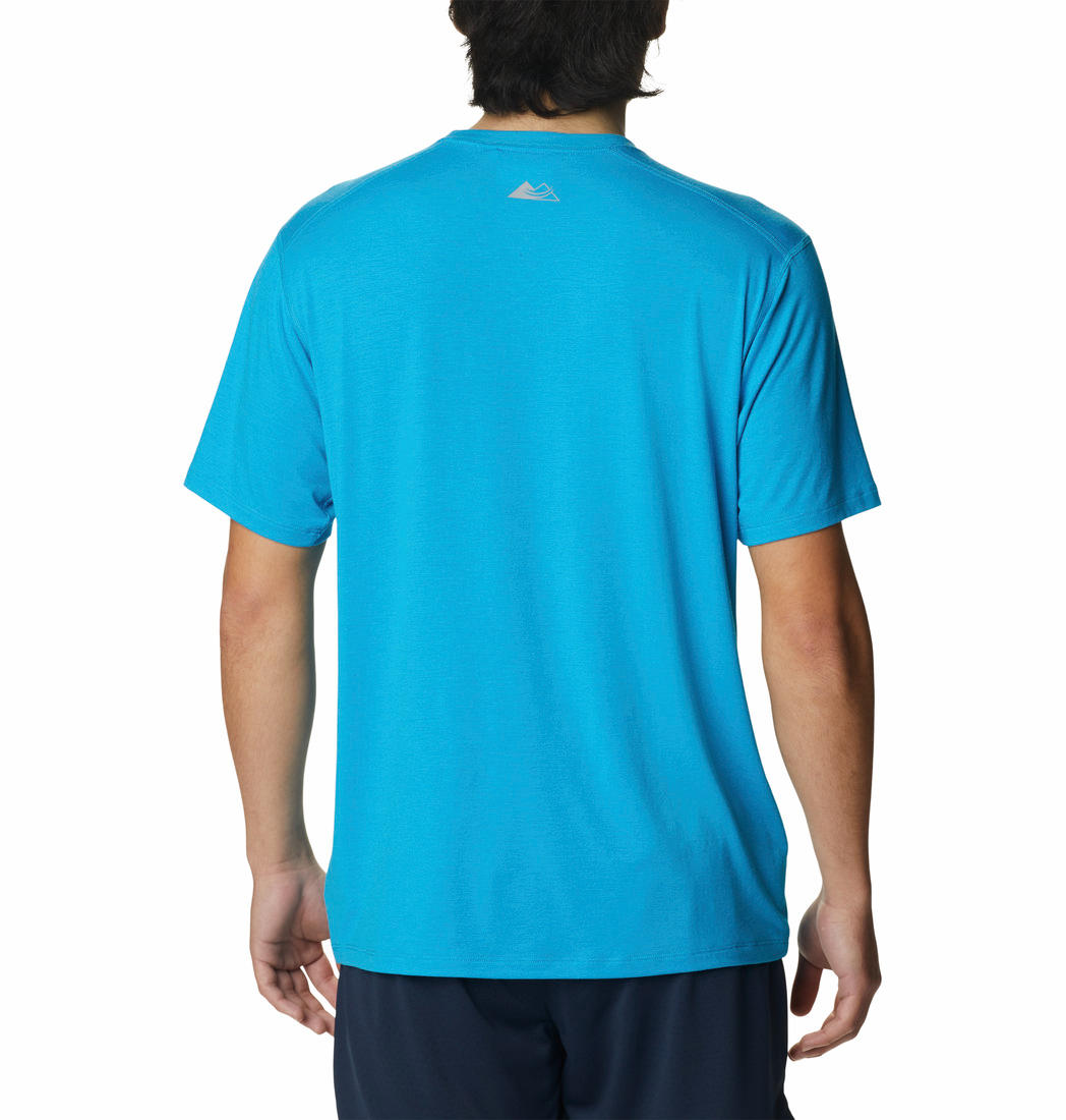 Columbia Men Blue M Endless Trail Running Tech T-Shirt
