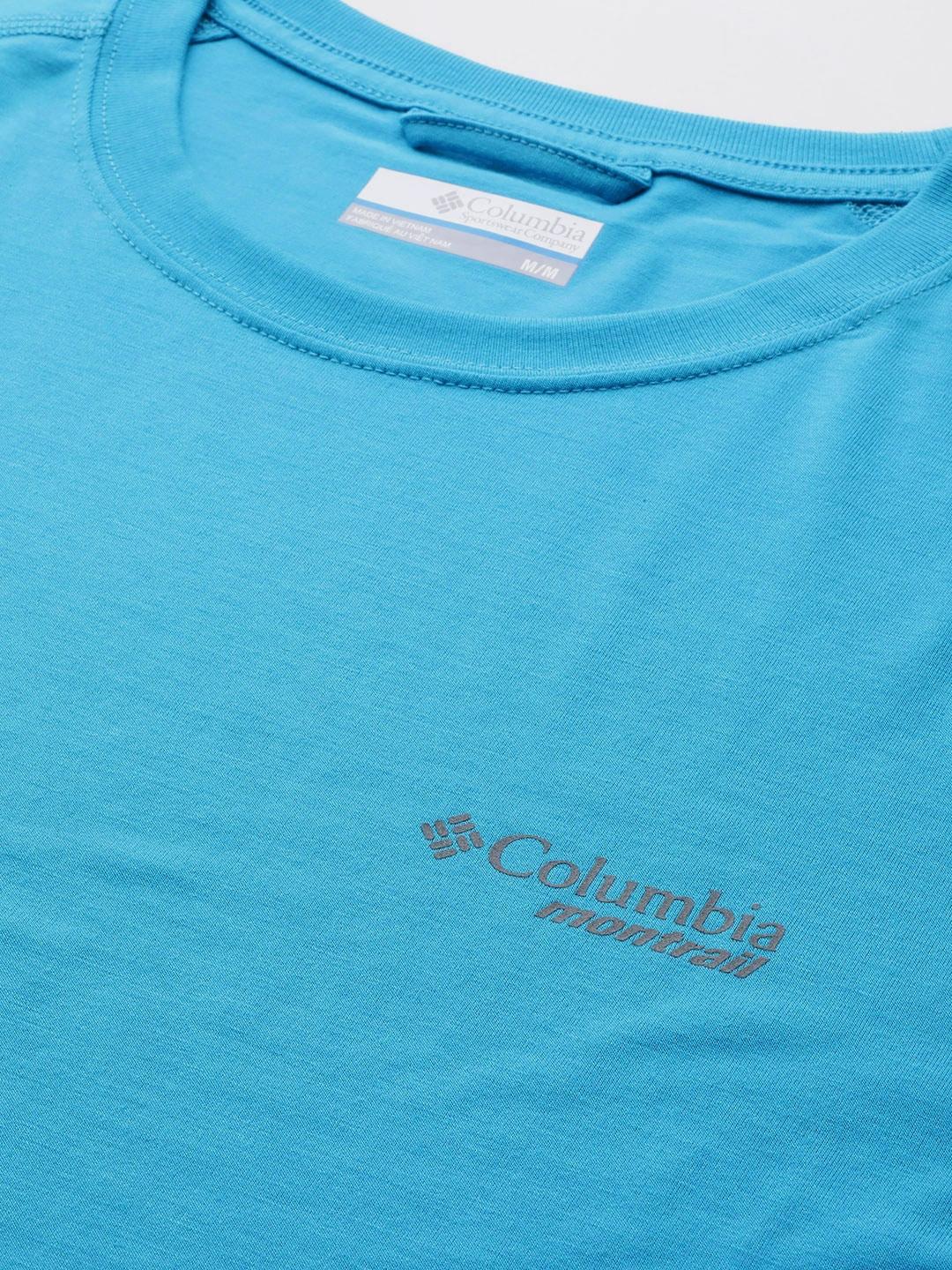 Columbia Men Blue M Endless Trail Running Tech T-Shirt
