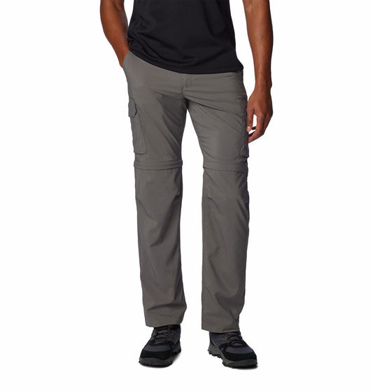 Columbia Mens Grey Silver Ridge Utility Convertible Pant