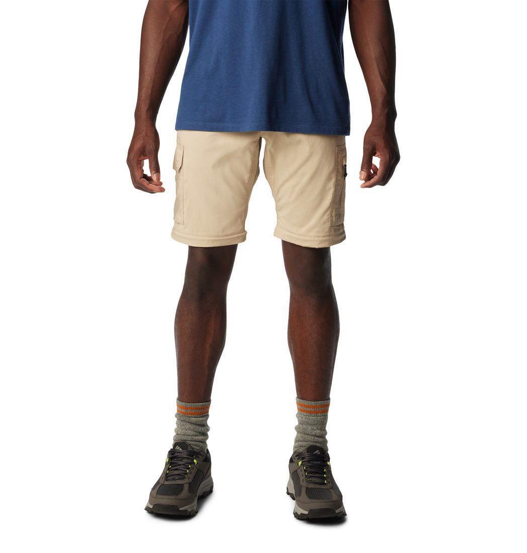 Columbia Mens Beige Silver Ridge Utility Convertible Track Pant