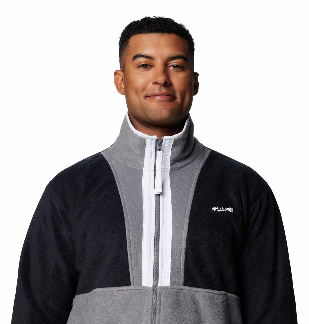 Columbia Mens Black Backbowl II Full Zip Fleece Jacket