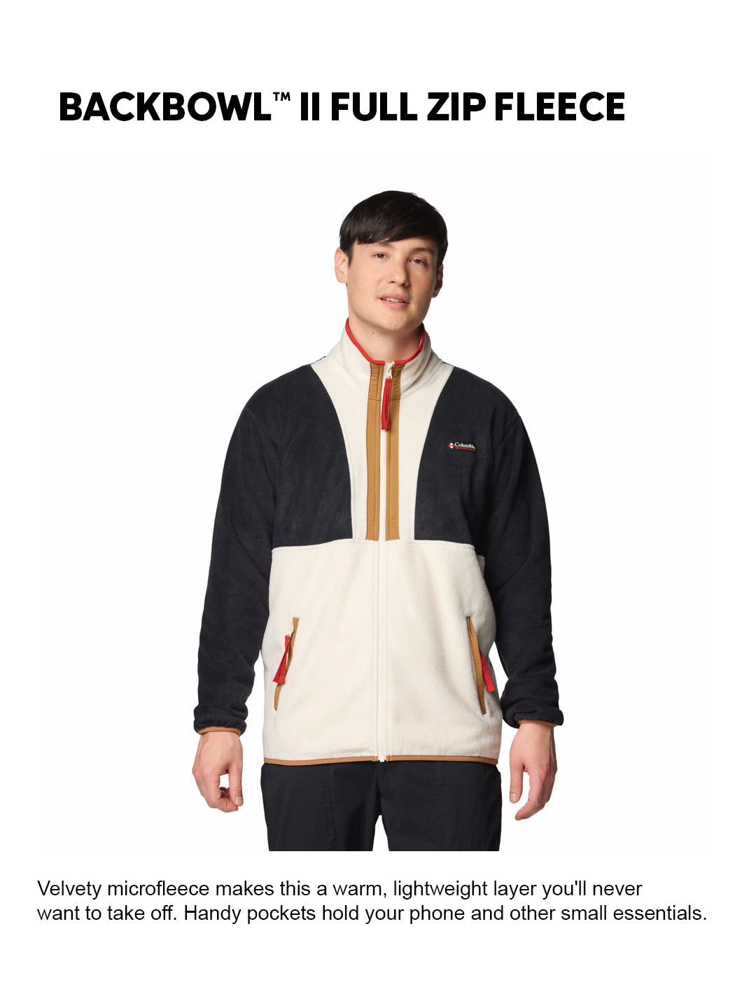 Columbia Men Black Backbowl II Fleece Jacket