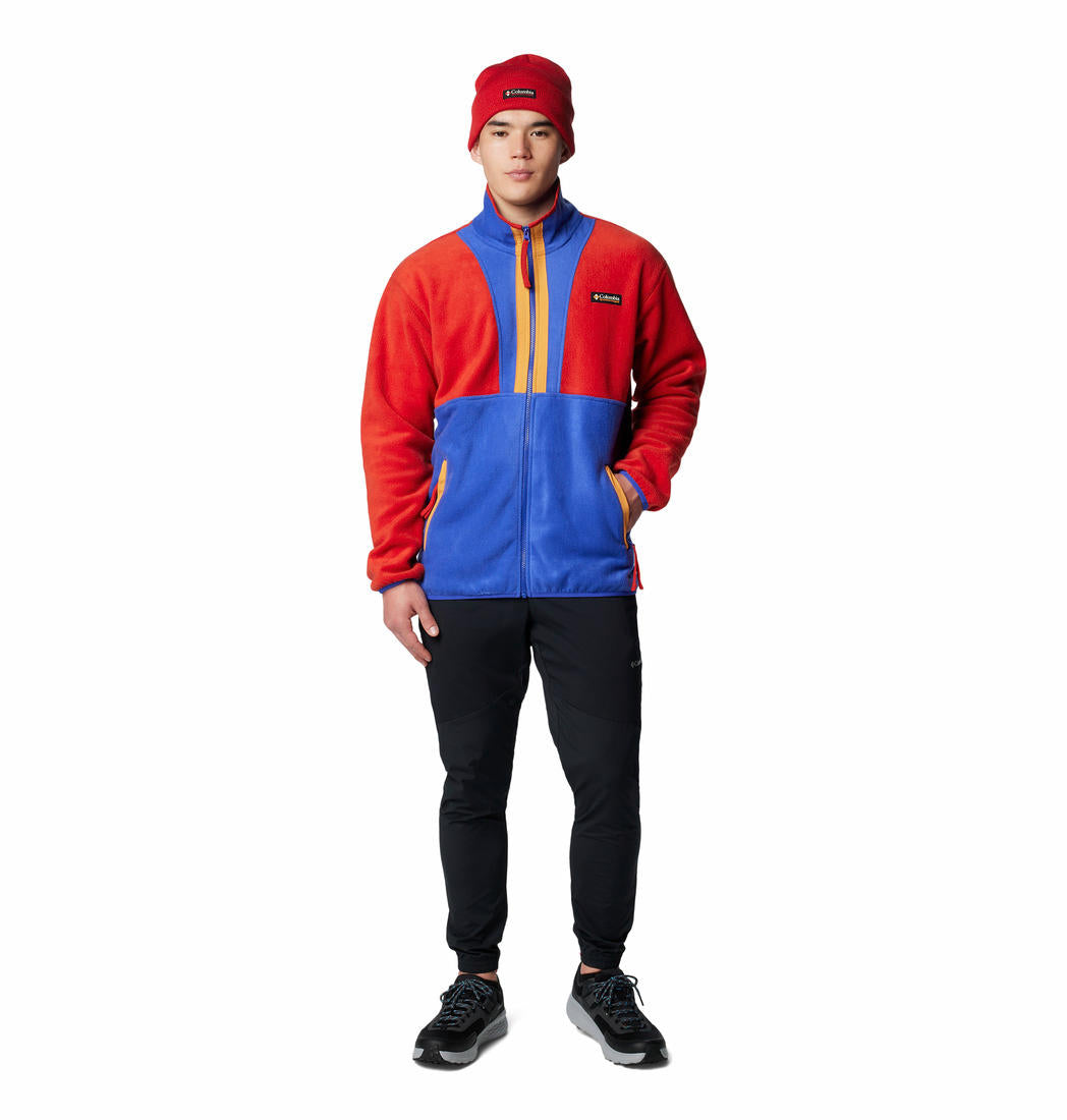 Columbia Mens Red Backbowl II Full Zip Fleece Jacket