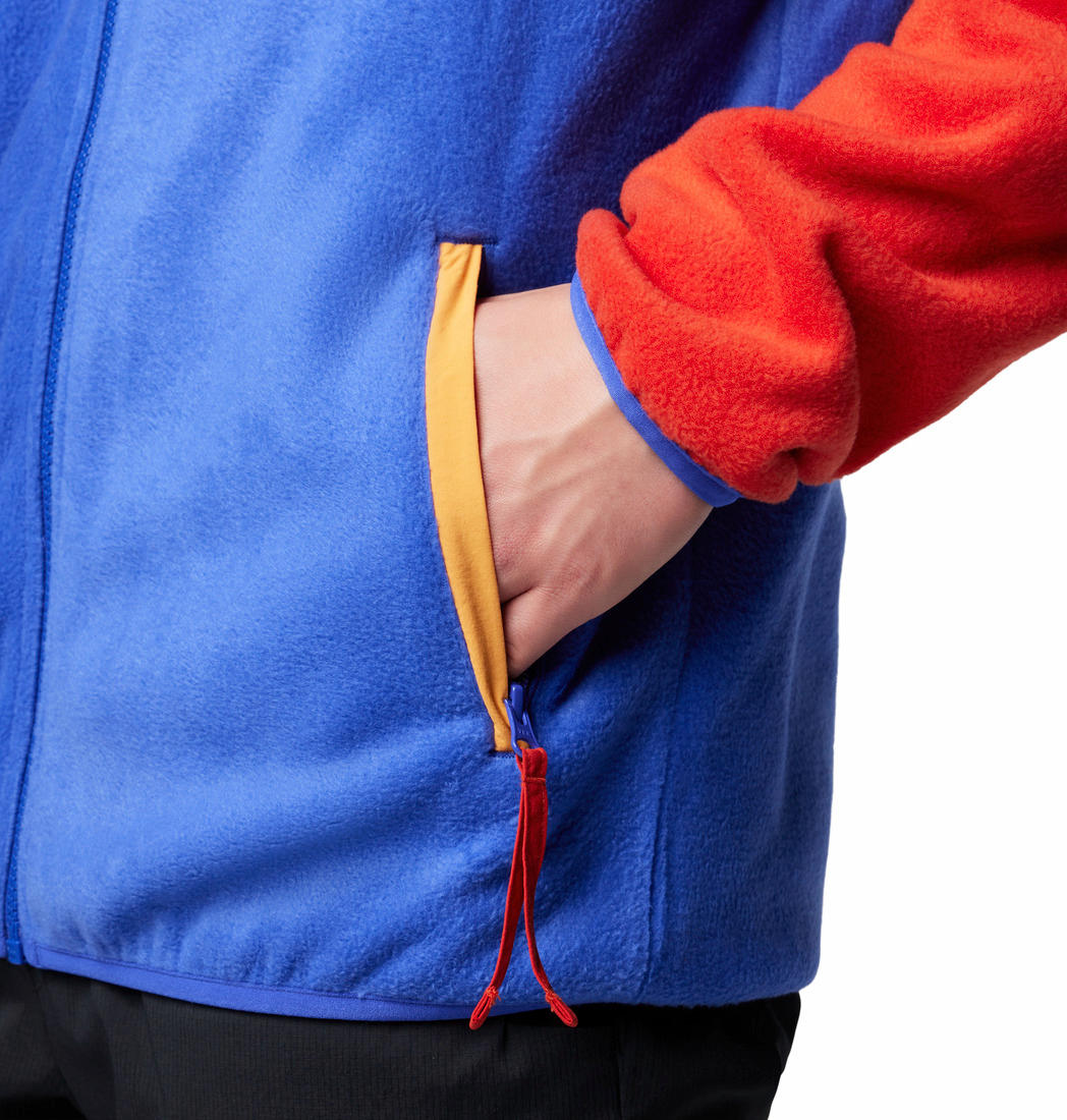 Columbia Mens Red Backbowl II Full Zip Fleece Jacket