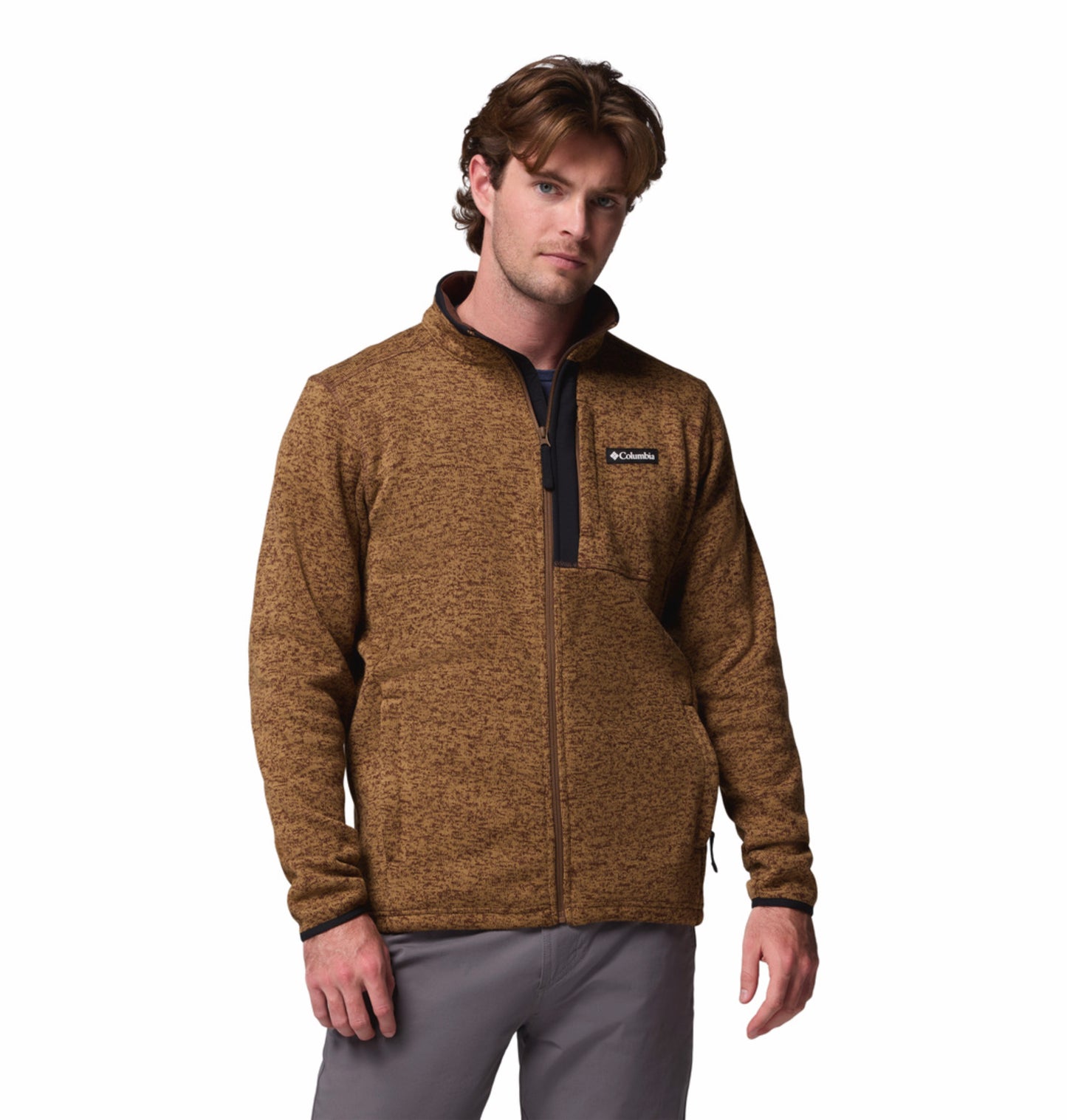 Columbia Men Brown Sweater Weather Fleece