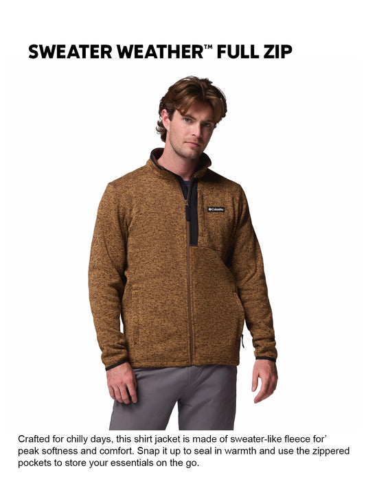Columbia Men Brown Sweater Weather Fleece