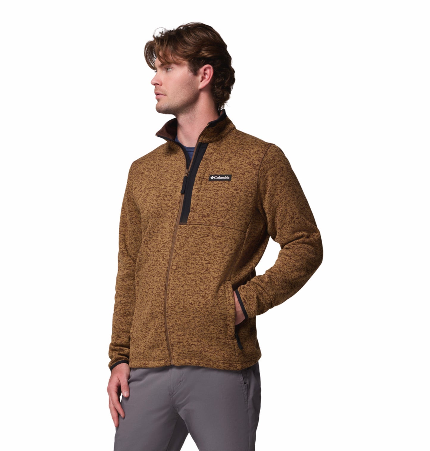 Columbia Men Brown Sweater Weather Fleece