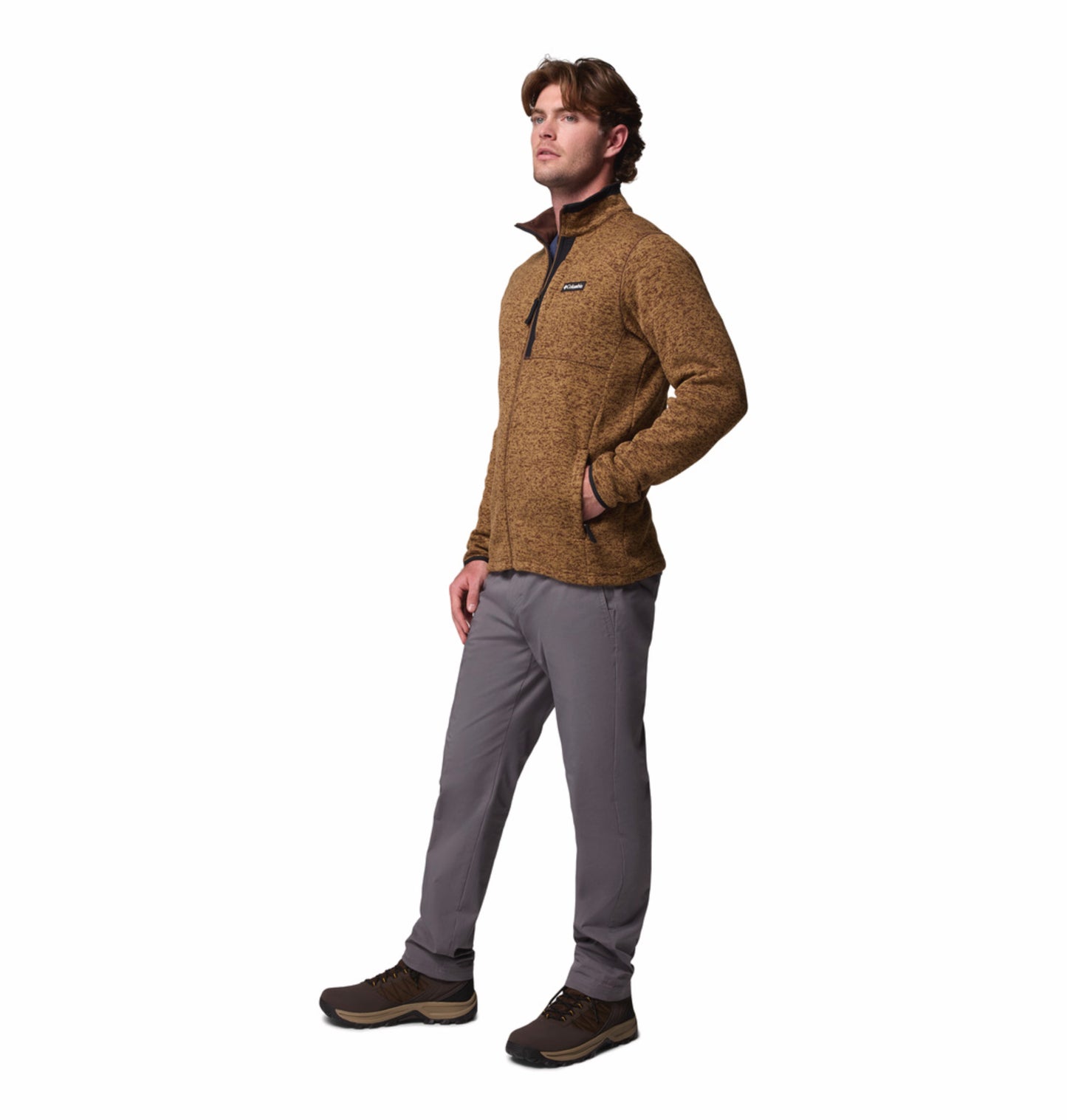 Columbia Men Brown Sweater Weather Fleece