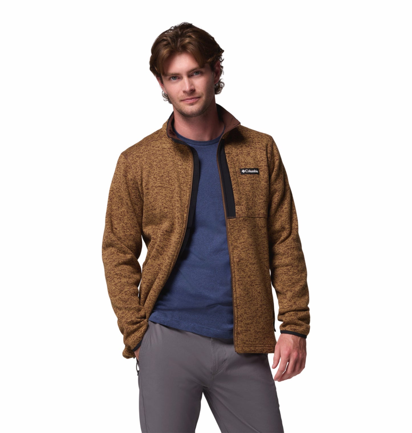 Columbia Men Brown Sweater Weather Fleece
